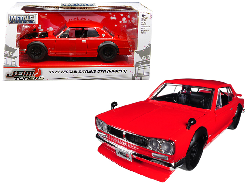 JDM Tuners 1:24 Diecast Model 1971 Nissan Skyline GT-R Red KPGC10 30004 JDM Tuners 1:24 Diecast Model 1971 Nissan Skyline GT-R Red KPGC10 30004